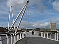 Newport City Footbridge from the east bank of the Usk - geograph.org.uk - 546247.jpg