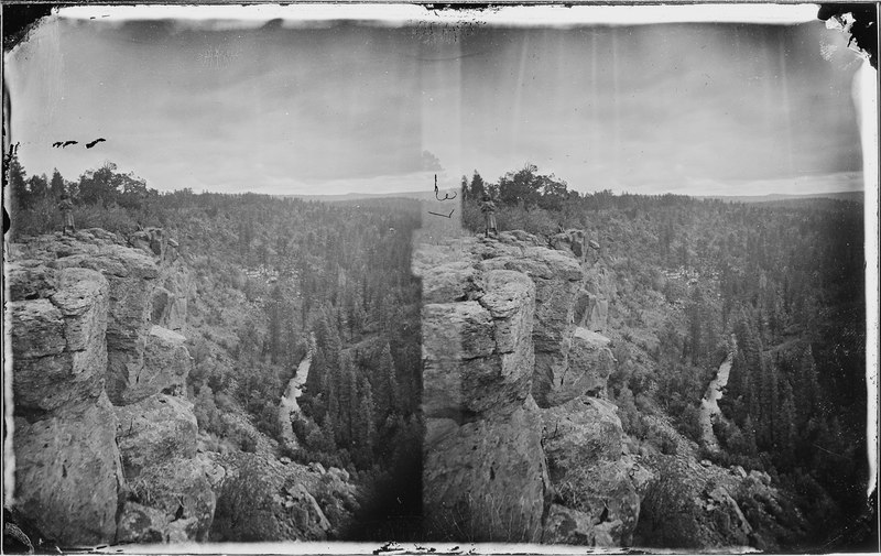 File:North Fork Canyon Sierra Blanca Range, Arizona 1873 - NARA - 519732.tif