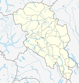 Map showing the location of Tystigbreen