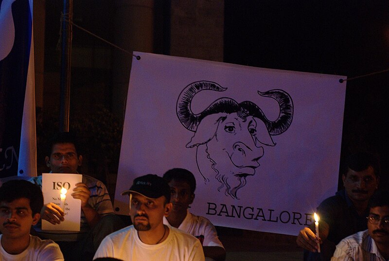 File:OOXML protest at town hall Bangalore 13.jpg