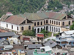 The Akhand Chandi palace in Chamba town. This erstwhile palace of the rulers of Chamba state is presently used as a government college. Old Palace of Chamba (6132621207).jpg