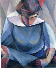 Portrait of Wife, Reading. 1914. Oil on canvas, 71x58