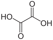 Oxalic acid structure Oxalsaure2.svg