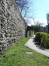 Fragment středověké městské hradby