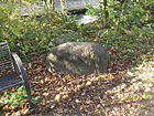 Erratic boulder in Geissel's garden