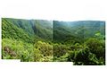 Montagem panorâmica paisagem do Cânion Josafaz, Rio Grande do Sul, Brasil.