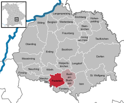 Läget för Pastetten i Landkreis Erding