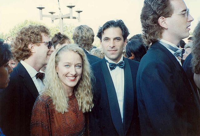 Olin with Patricia Wettig on the red carpet at the 41st Annual Emmy Awards in 1989