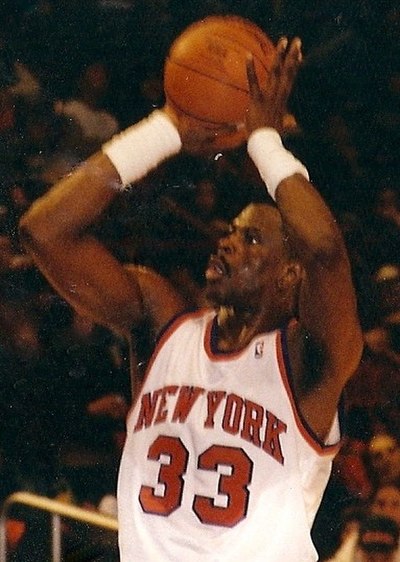 Patrick Ewing played for the Knicks from 1985 to 2000, leading them to the Finals in 1994 and 1999.