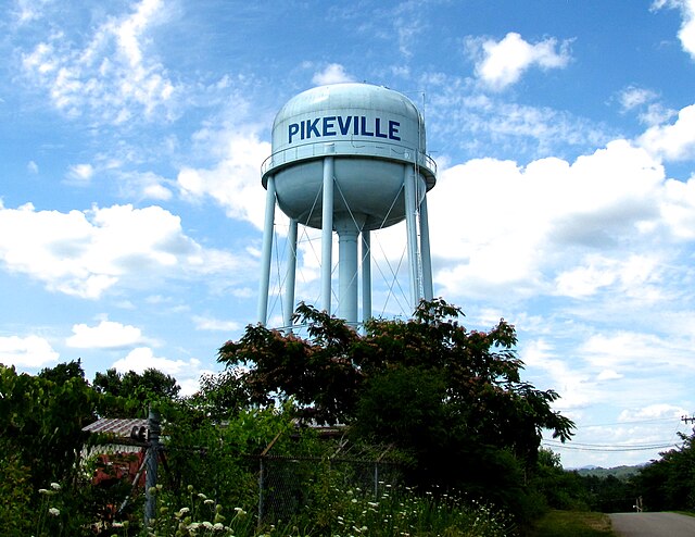 Water tower in Pikeville