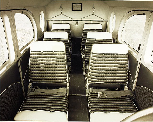 PC-6 cabin interior, circa 1960s