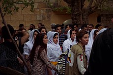 Pilgrims and festival at Lalish on the day of the Ezidi New Year in 2017 22.jpg