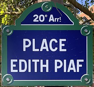 Place Édith-Piaf: Situation et accès, Origine du nom, Historique