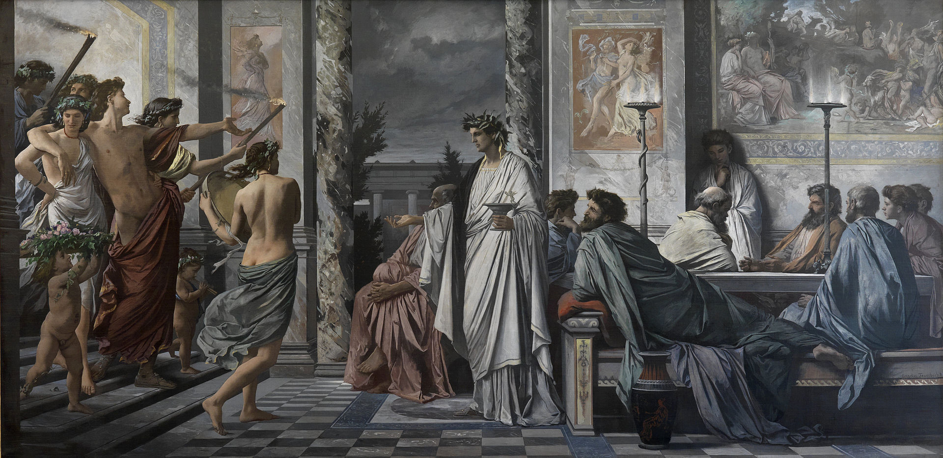 Plato's Symposium by Anselm Feuerbach, 1868 (Wikimedia Commons)