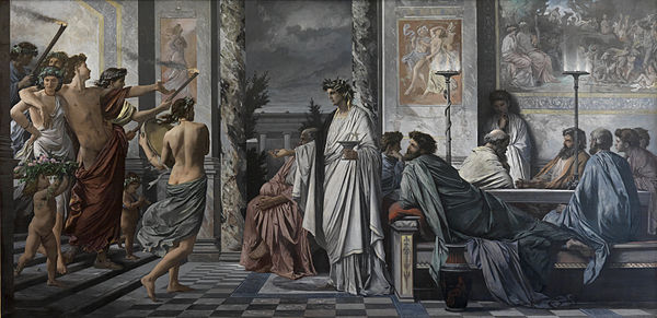 Plato's Symposium, depiction by Anselm Feuerbach