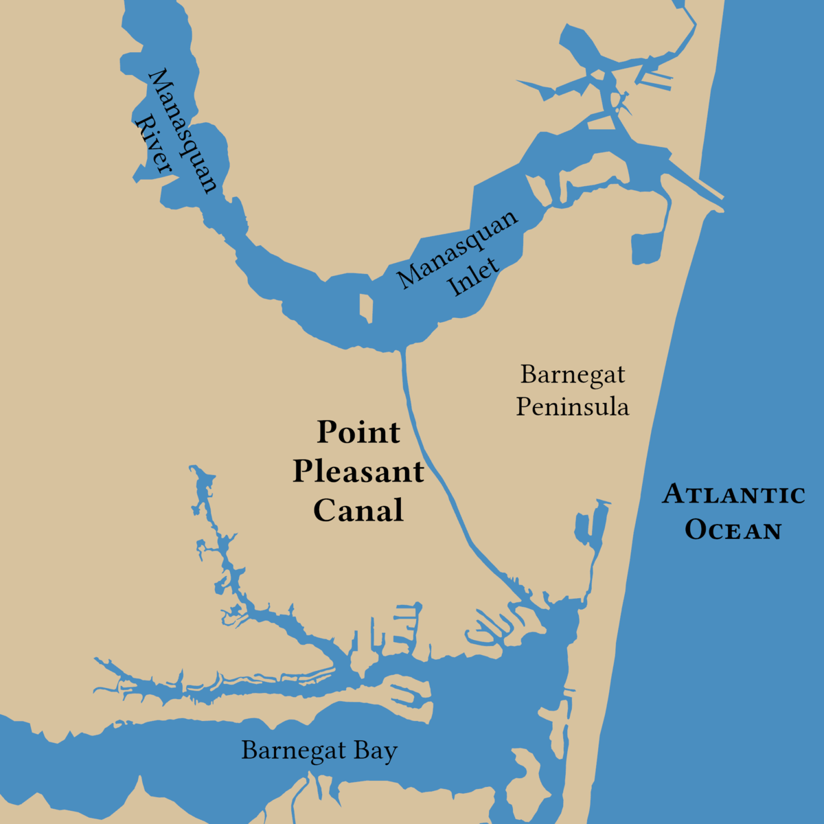 Please point. Pleasant canal где находится. Point Pleasant canal где находится на карте.