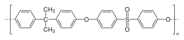 Polysulfone à base de bisphénol A et de 4,4'-dichlorodiphényl sulfone