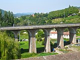 Català: Pont Nou de Sant Joan de les Abadesses. (Sant Joan de les Abadesses). This is a photo of a building indexed in the Catalan heritage register as Bé Cultural d'Interès Local (BCIL) under the reference IPA-4317. Object location 42° 14′ 04.3″ N, 2° 17′ 03.15″ E  View all coordinates using: OpenStreetMap