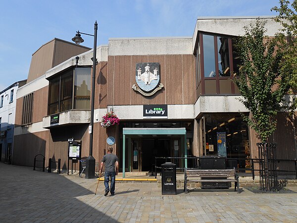 Poulson designed Pontefract Library in his home town. The library opened in 1975.