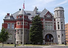 The Old Post Office and Court House in Auburn, New York, serves as the courthouse for the United States District Court representing the Northern District of New York. CRIPA litigations and settlement are resolved in District courthouses when negotiations fail. Post Office and Federal Court House Auburn.jpg