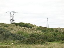 Power lines near Upton Towans