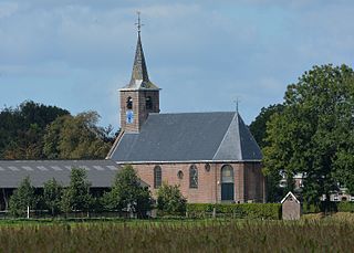 Ryptsjerk Village in Friesland, Netherlands