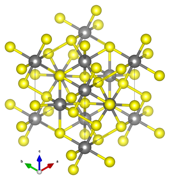 File:Pyrite crystal structure (Bayliss 1977) centered on the three space diagonals.png