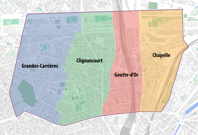 File:Quarters of the 18th arrondissement of Paris - OSM 2020.svg