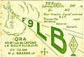 Carte QSL de F9LB, France (1950).