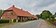 A view along Village Street (Dorfstraße) in Ravensberg, district of Carinerland, Landkreis Rostock, Mecklenburg-Vorpommern, Germany.