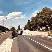 Pont Fléchambault sur la tranchée du Boulevard Dieu Lumière.