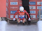 Deutsch: Vorletztes Saisonrennen im Rennrodel-Weltcup der Saison 2014/15 vom 19. bis 22. Februar 2015 in Altenberg/Erzgebirge. Tag 1: Training. English: Luge world cup race season 2014/15 in Altenberg/Germany, 19th to 22nd Februar 2015. Day 1: training.