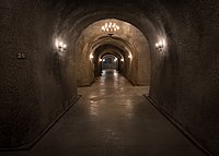 Underground wine cave of the Rutherford Hill winery in Napa County, California. Rutherford Hill Wine Cave-1362.jpg