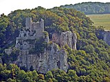 Burgruine Reußenstein vom Heimenstein