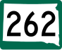 Marcador de la autopista 262