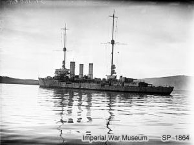 SMS Emden interned at Scapa Flow after World War I