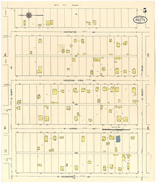 File:Sanborn Fire Insurance Map from Watts, Los Angeles County, California. LOC sanborn00922 002-5.jpg