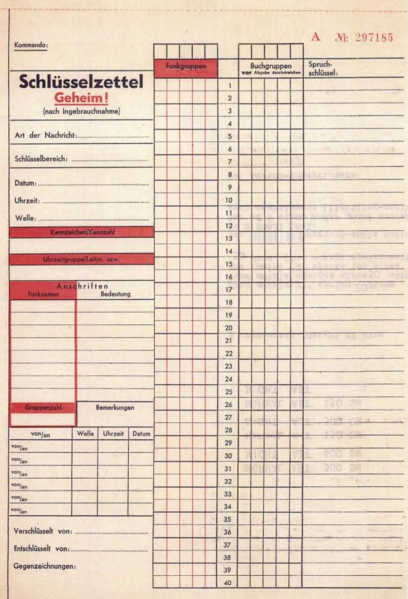 File:Schlüsselzettel (serial number A297185) from 1940.tif