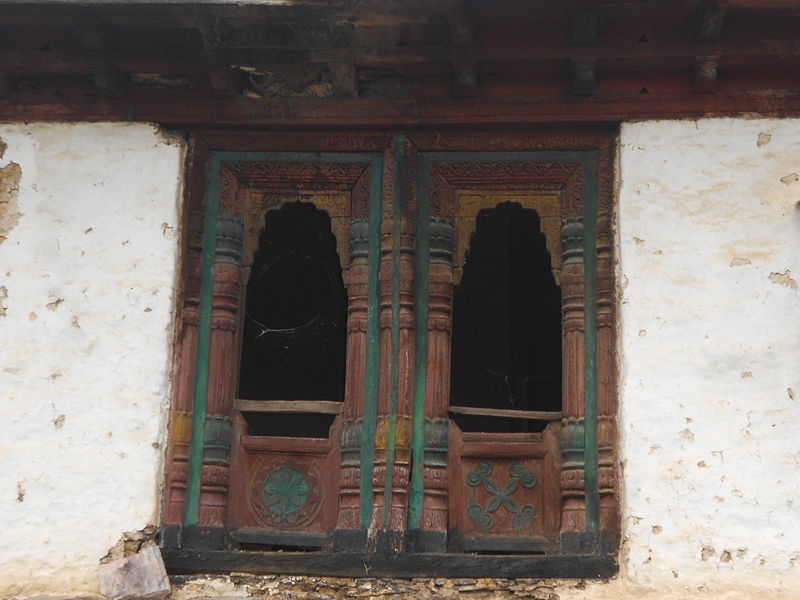 File:Sculpted windows, Uttarakhand, India.jpg