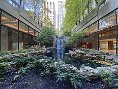 Courtyard waterfall Sheraton Centre Toronto Hotel Courtyard 2022.jpg