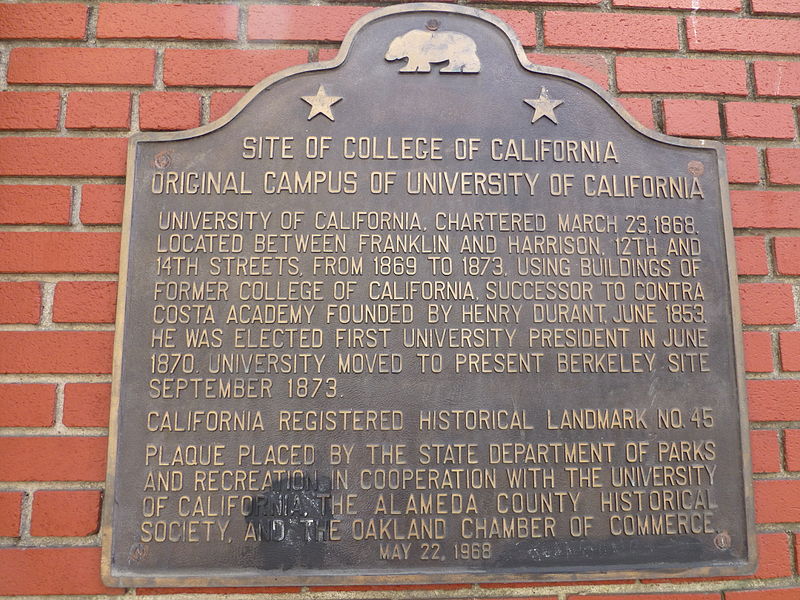 File:Site of College of California historical marker.JPG