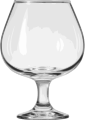 Snifter Glass (Brandy).svg Public Domain