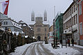 Deutsch: Bild aufgenommen in Speyer. Maximilanstraße und Speyerer Dom. English: Picture taken in Speyer. Maximilanstraße and Speyer Cathedral.