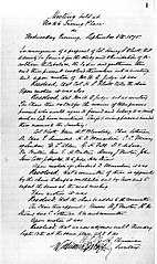 Notes of the meeting proposing the formation of the Theosophical Society, New York City, 8 September 1875