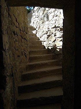 Stairs near Książ Castle