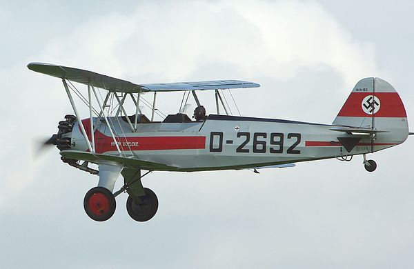 A Fw 44J. Galland trained on this type.