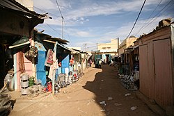 A view from a commercial street in Sélibaby