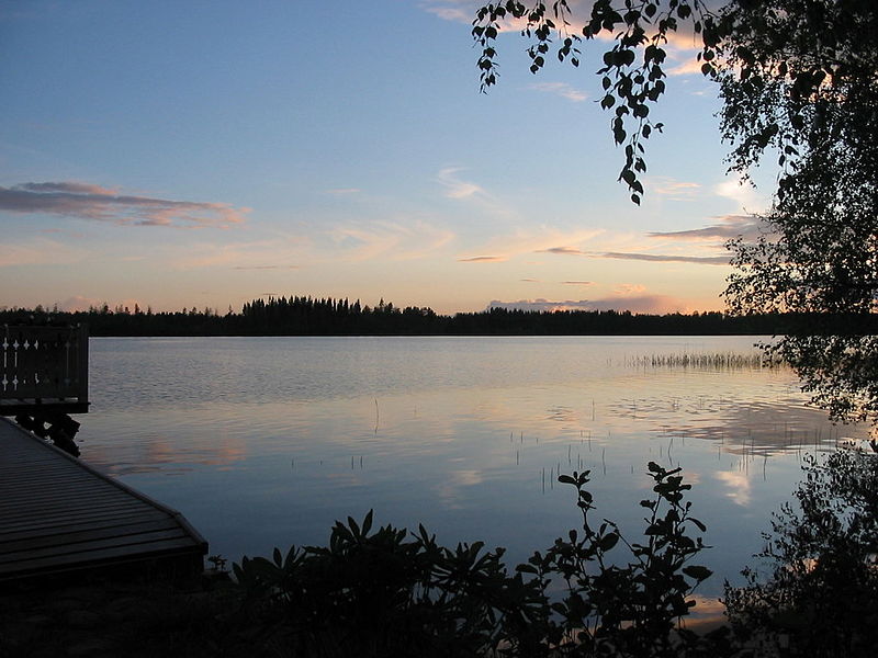 File:Sunset at Lake Heiniö, Pieksämäki - panoramio.jpg