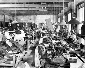 A sweatshop in the United States c. 1890 Sweatshop-1890.jpg