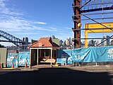 Construction at the Blues Point dive site, April 2019